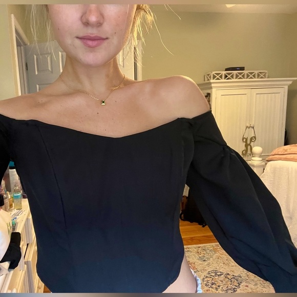 Off the Shoulder Bell Sleeve Top (FashionNova) - Picture 13 of 13